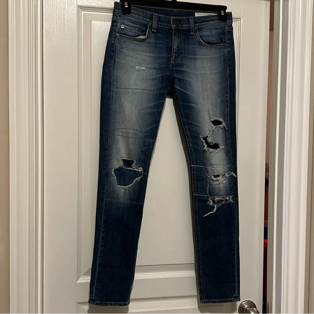 Rag & Bone The Dre in Surfer Repair Jeans